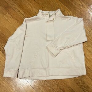 Beige Fleece Sweatshirt